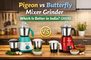 Read more about the article Pigeon vs Butterfly Mixer Grinder — Which Is Better in India?