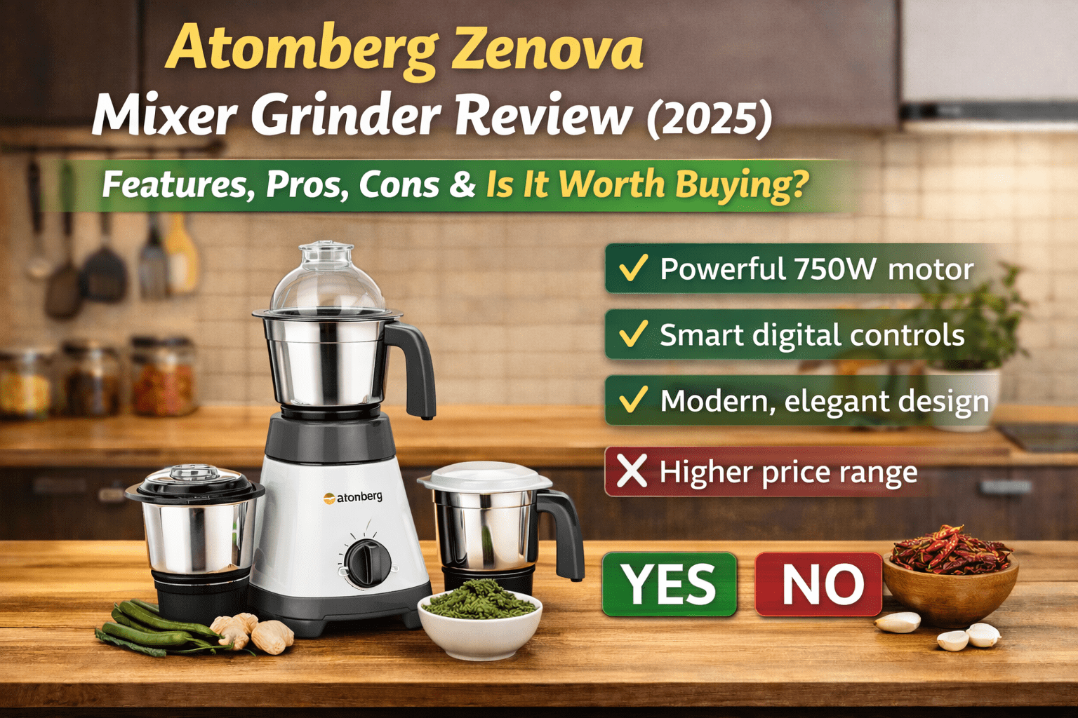 You are currently viewing Atomberg Zenova Mixer Grinder Review(2026)