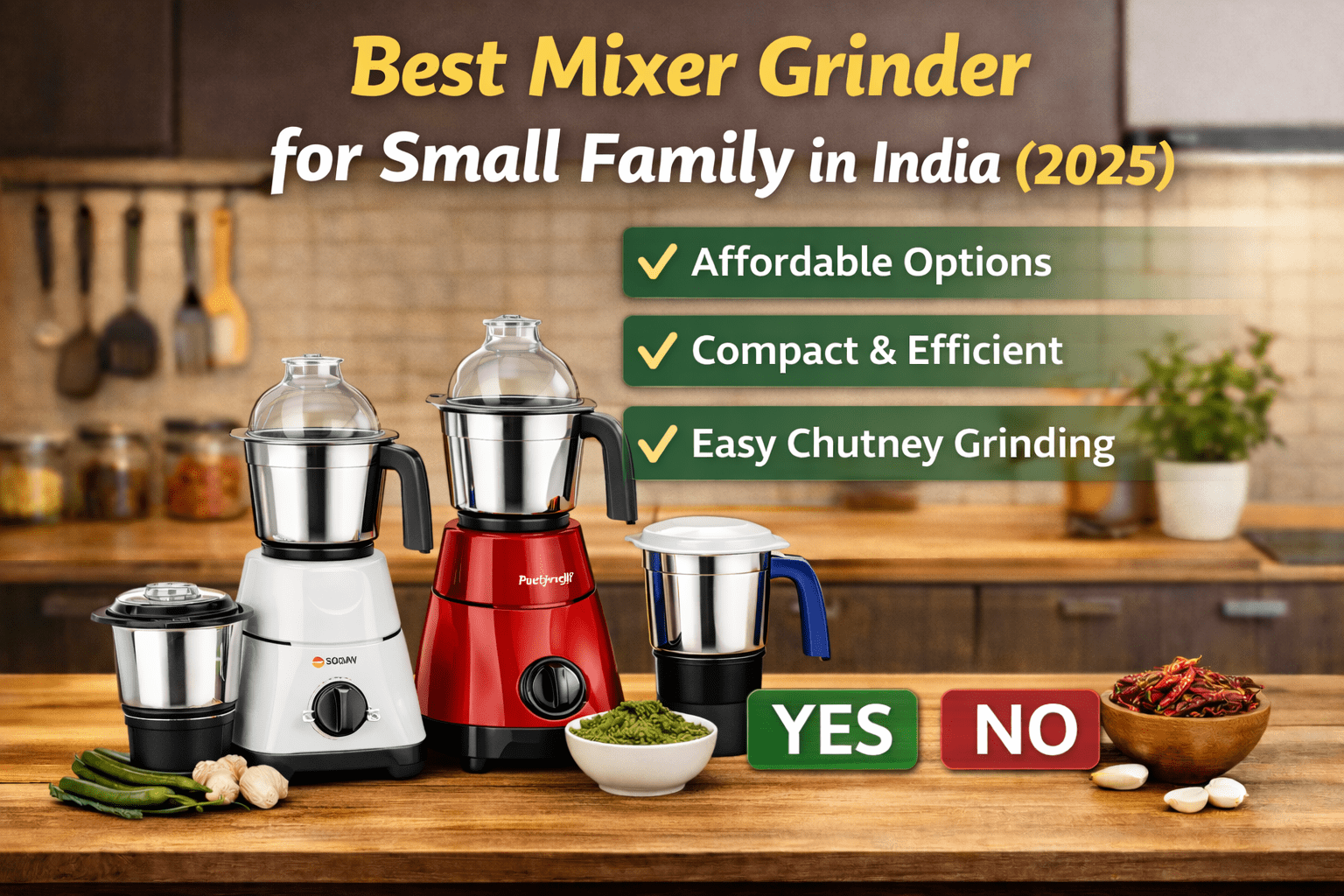You are currently viewing Best Mixer Grinder for Small Family in India(2025)