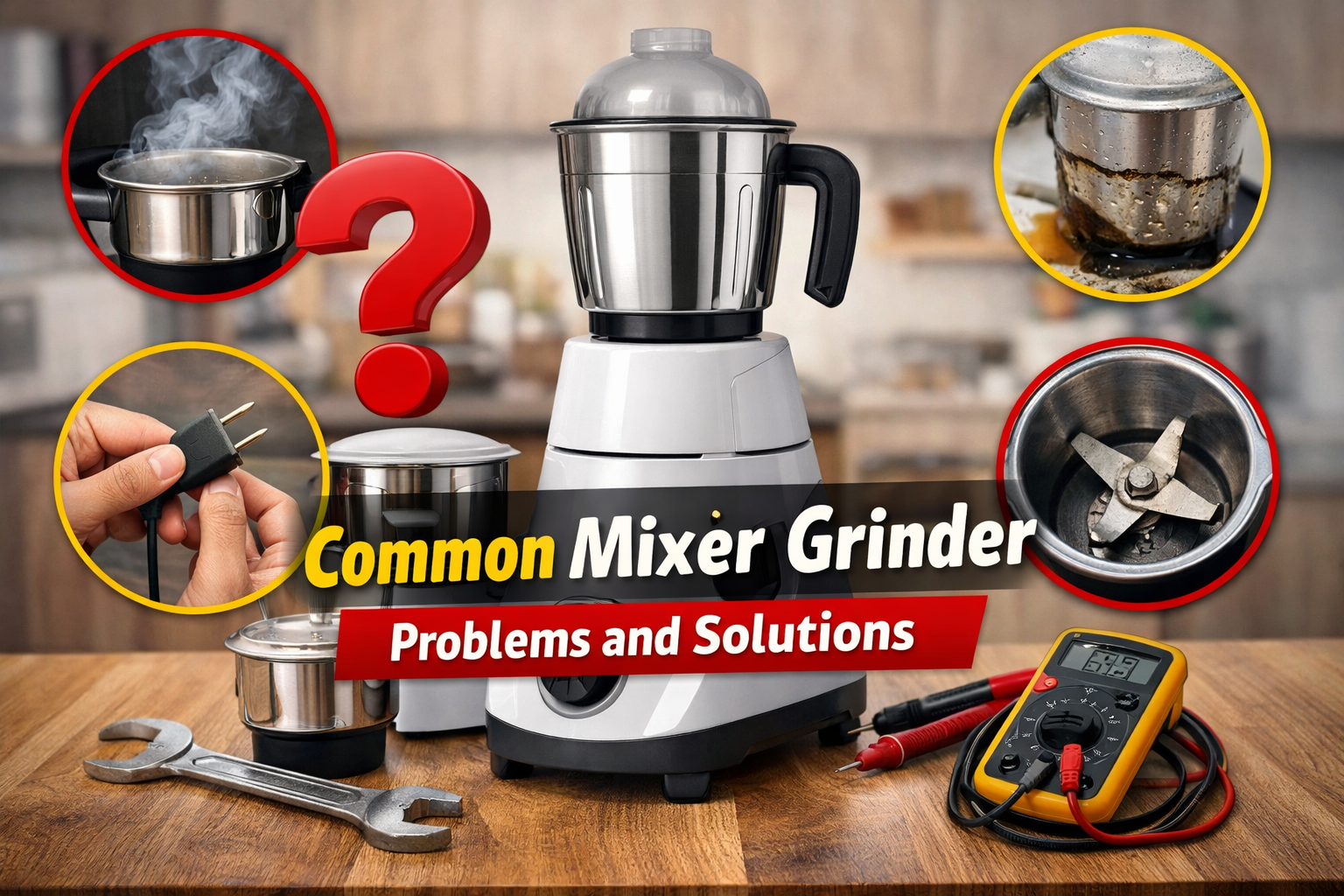 You are currently viewing Common Mixer Grinder Problems and Solutions – Simple Troubleshooting Guide