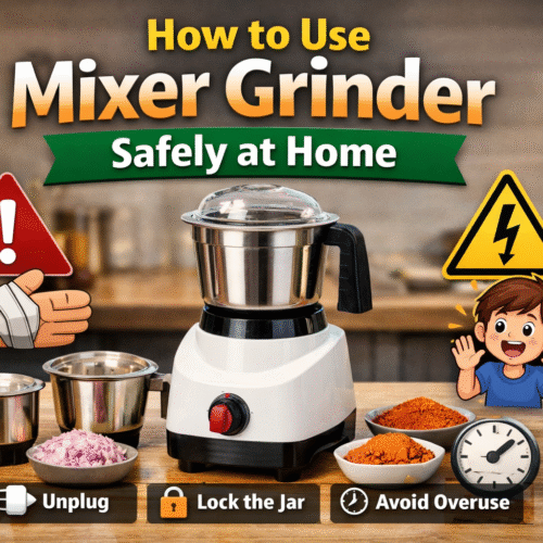 How to Use Mixer Grinder Safely at Home – Simple Safety Guide