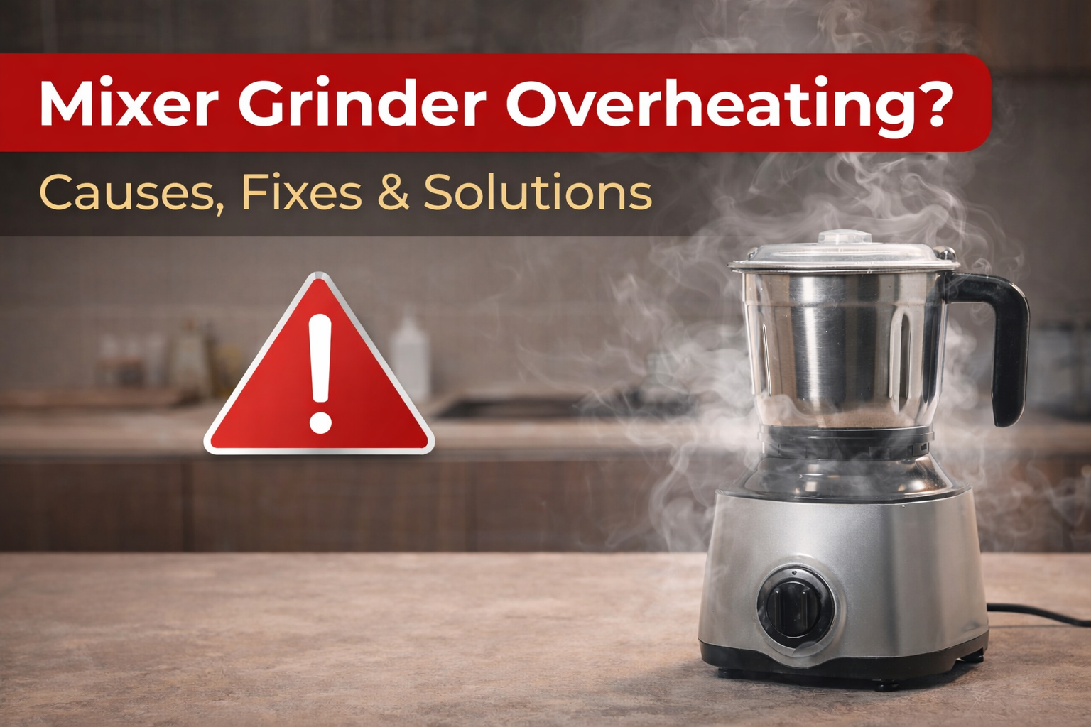 You are currently viewing Mixer Grinder Overheating Problem : Causes, Fixes & How to Prevent It