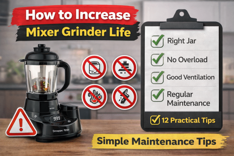 How to Increase Mixer Grinder Life