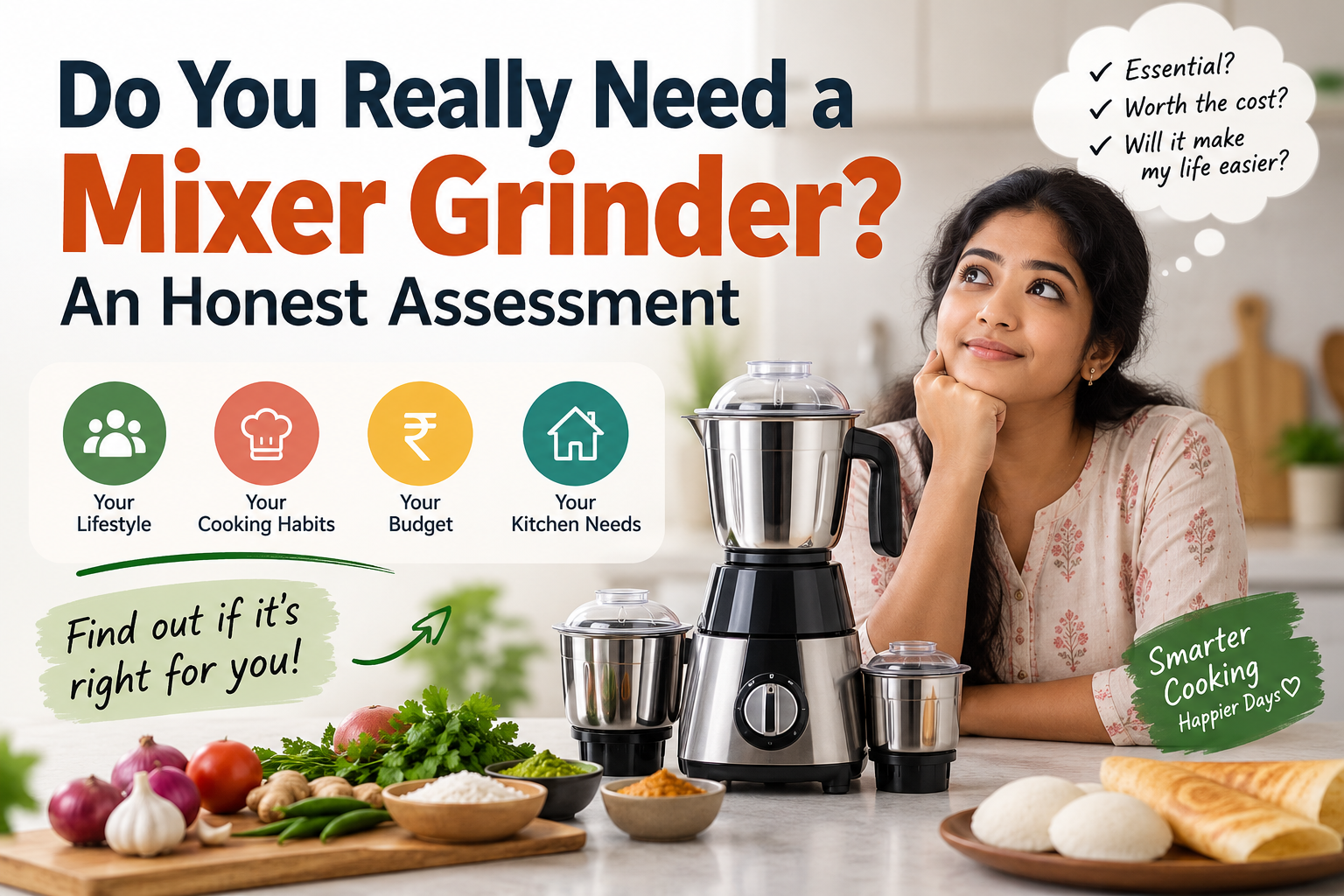 You are currently viewing Do You Really Need a Mixer Grinder? An Honest Assessment 2026