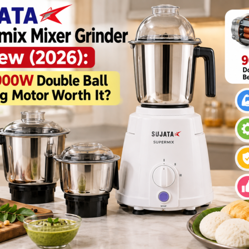 Sujata Supermix Mixer Grinder Review (2026): Is the 900W Double Ball Bearing Motor Worth It?